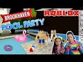 Pool Party En Roblox Historias Accidente En La Alberca 