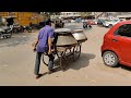Biryani On Hand Cart Long Waiting Line For Biryani Indian Street Food