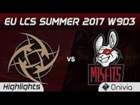 NIP vs MSF Highlights Game 2 EU LCS SUMMER 2017 Ninjas in Pyjamas vs Misfits by Onivia