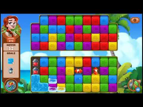 Lost Island Blast Adventure Level 870 - NO BOOSTERS 🏝️ | SKILLGAMING ✔️