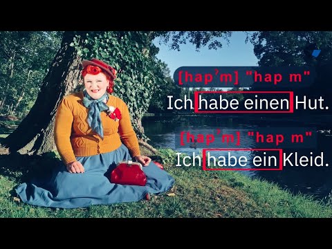 Deutsche Aussprache: Reduzierungen bei unbestimmten Artikeln. German pronunciation. Spoken language.