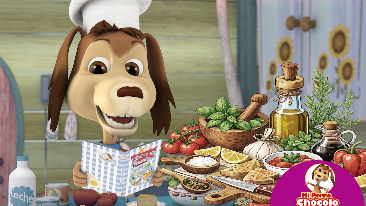 🐶 COCINEMOS CON MI PERRO CHOCOLO | CANCIONES INFANTILES | ♫ #músicainfantil #videosinfantiles