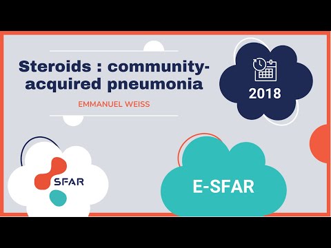 e-sfar 2018 - Steroids : community-acquired pneumonia