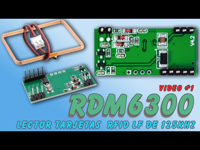 Vídeo relacionado con Fasizi RDM6300 EM4100 - Módulo lector RFID de 125 Khz, sistema de control de acceso de salida UART para Arduino