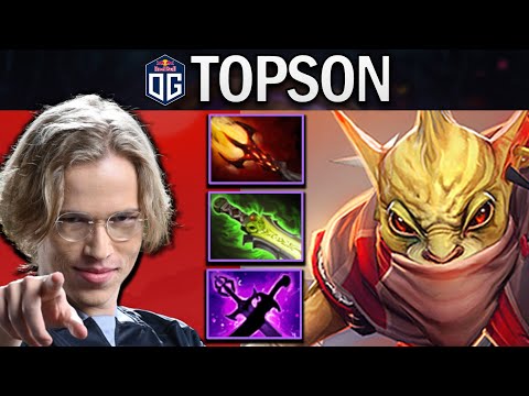 OG.TOPSON BOUNTY HUNTER WITH AMAZING 25 KILLS - DOTA 2 7.30 GAMEPLAY