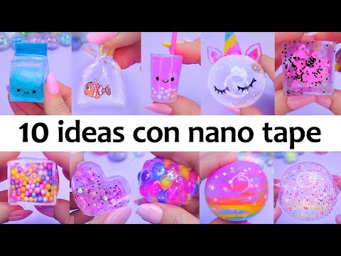 10 Ideas con cinta adhesiva Nano Tape: Burbujas, globos y lindos squishies