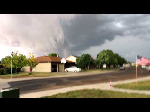 Rotating Clouds and Shelf Cloud over Hays, Kansas 5/30/2012