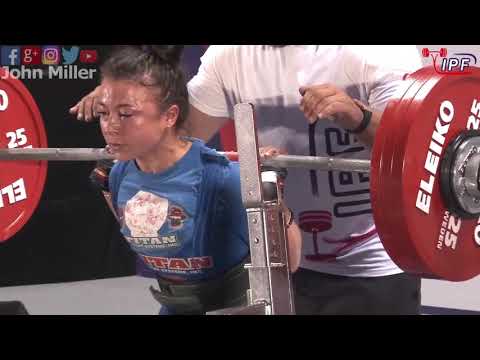 Aigul Sitdikova - 2nd Place 510.5kg Total - 52kg Class 2019 Womans IPF World Open