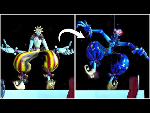 Smol Head Sun Transforms into Smol Head Moon - FNAF Security Breach