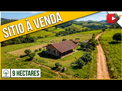 ​SÍTIO À VENDA! Linda Propriedade com Casa, Curral e Muita Verde | OPORTUNIDADE | 9 HA Minas Gerais