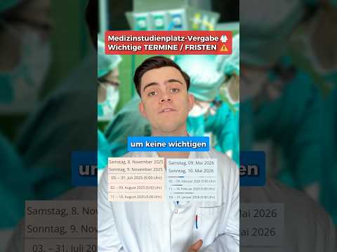 Important dates if you want to study medicine ⚠️🥼#tms #medicalstudy