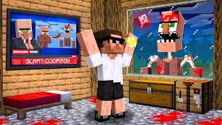 Doorbin become Scary Gaint Monster in Minecraft..
