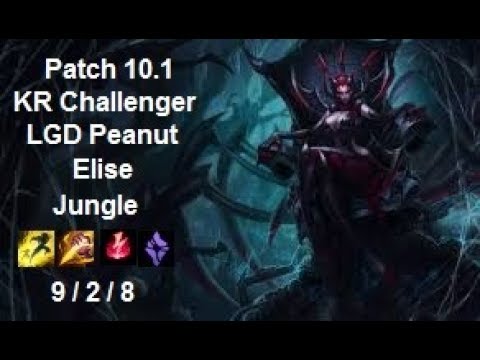 LGD Peanut - Elise Jungle - KR Challenger 933 LP - Patch 10.1