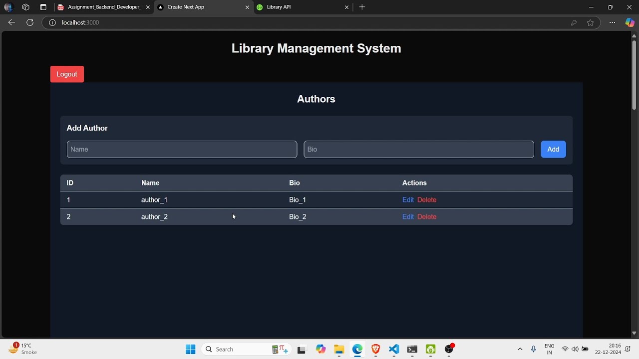 Library Management System