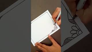 project work design border easy and beautiful #shorts #ytshorts #viral