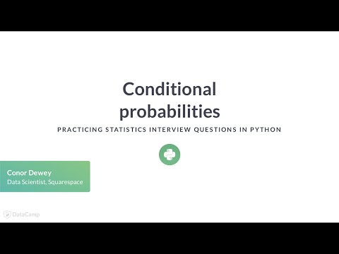 Python Tutorial Conditional Probabilities