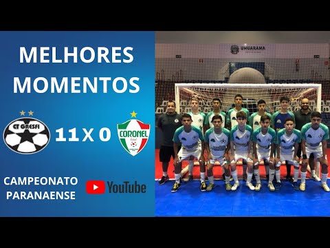 MELHORES MOMENTOS ENTRE CT GRESFI X CORONEL VIVIDA PELA SEGUNDA FASE DO CAMPEONATO PARANAENSE