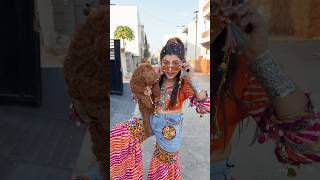 Cash ने दाडीया बनाना सिखाया 🥳🐶 #shorts #navratri #garba #youtubeshorts