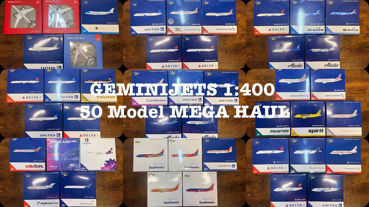 50 MODELS!!! 1:400 Scale Geminijets / NG Models MEGA Unboxing and Review