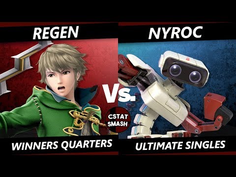 NO CAPS 9/13/19  - Regen8 (Robin, Metaknight, Pacman) vs Nyroc (ROB) Smash Ultimate Winners Quarters