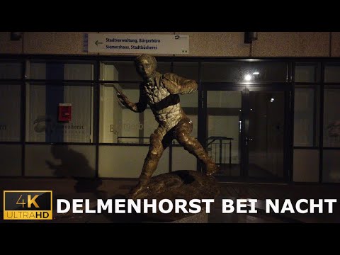Delmenhorst ein Nachtspaziergang in der Innenstadt 4K Germany 🇩🇪