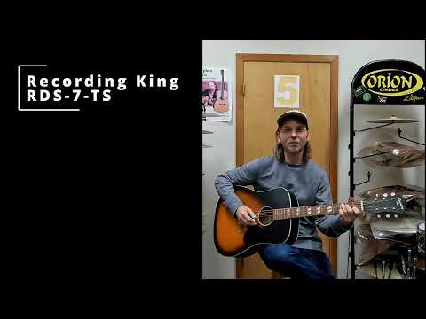 Recording King RDS 7 TS Dirty 30s Acoustic Guitar | Quick Demo 🎶🎶🎵