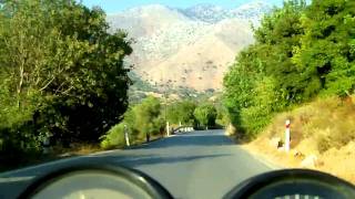 preview picture of video 'Honda CB-1 400 motorcycle ride in Crete - Ρέθυμνο, Κρήτη'