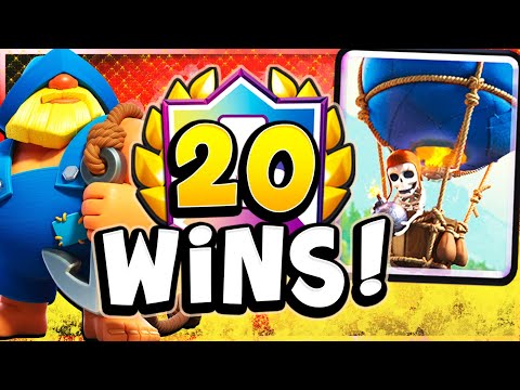 20 WINS with 2.9 LOON CYCLE in 20 WIN CHALLENGE! - CLASH ROYALE