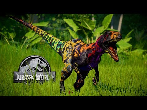 Velociraptor Vs Indoraptor Breakout and Fight - Jurassic World Evolution (Dinosaurs Fighting)
