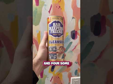 Part of a video titled How to Clean Dirt Ring Around Sink Drain - YouTube