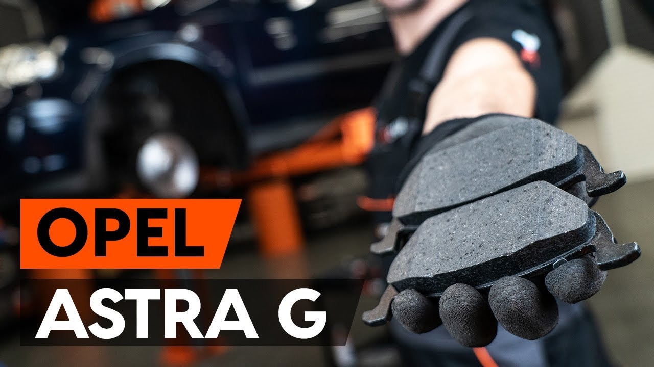 Como mudar pastilhas de travão da parte dianteira em Opel Astra G F48 - guia de substituição