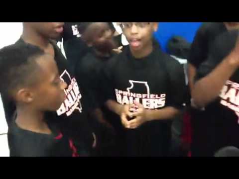 Springfield Ballers 6th grade AAU warming up