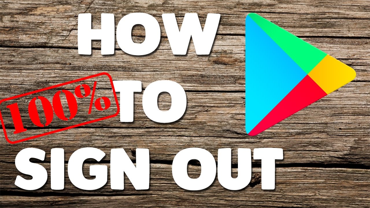 How do you sign out of the Google Play Store on Android?