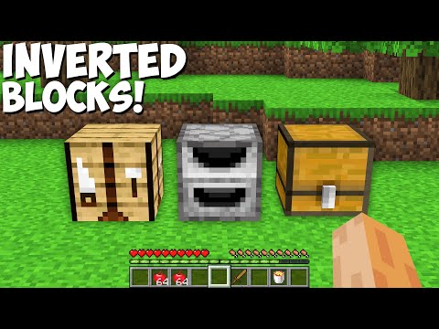 Noob Policeman - Minecraft Animations - This UPSIDE DOWN CHEST FURNACE and CRAFTING TABLE shock You !!! Minecraft Cursed Inverted Blocks