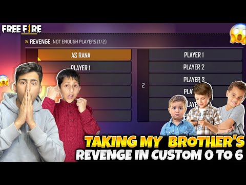 Taking My 6 Years Old Brother Revenge😡😱0-6 To 7-6 - Garena Free Fire