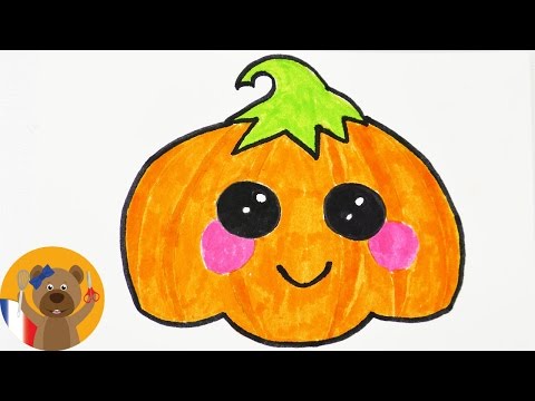 Dessiner une adorable citrouille d'Halloween | Invitation et Carte d'anniversaire