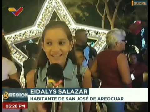 Sucre |  Realizan encendido de la navidad en la Plaza José Francisco Bermúdez del mcpio. Andrés Mata
