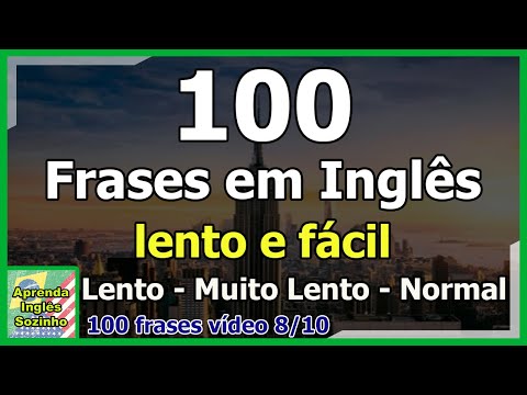 Dia a dia em Inglês - 100 Frases básicas de conversação em Inglês - vídeo 8/10 - Inglês e Português