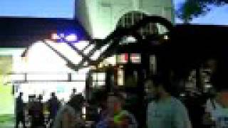 two heils driving by poultry barn dusk