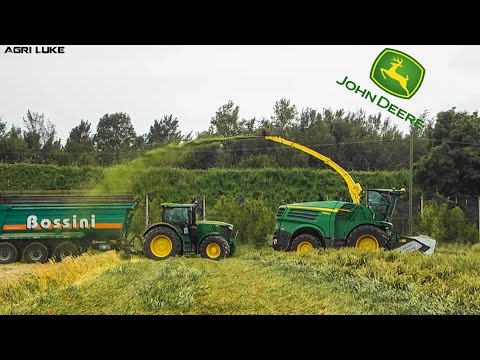 Agricultural-Work John Deere 8600i & Domai MPD 612 | Trinciato Triticale | Triticale Silage