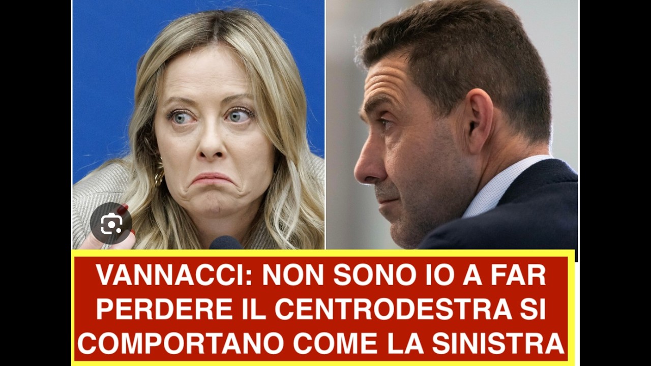 VANNACCI: NON SONO IO A FAR PERDERE IL CENTRODESTRA SI COMPORTANO COME LA SINISTRA