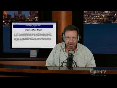 July 12th Power Trading Hour with David White on TFNN   2016