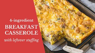 repurpose leftover stuffing into an amazing breakfast