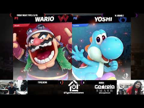 Smash Ultimate Tournament 1/15/19 - Typo| Newk(Wario) Vs Bubba(Yoshi). - W. Quarters