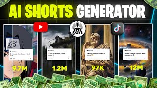 This Newest AI Tool Generate Viral Tiktok Shorts & YouTube Shorts