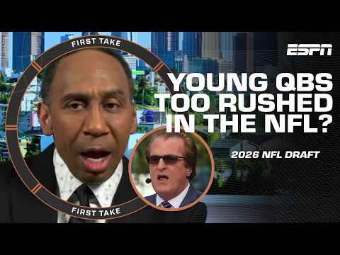 Stephen A. calls out Mel Kiper Jr. to EXPLAIN WHY the NFL has a QB development problem | First Take