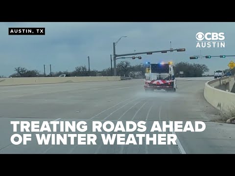 TxDOT Pre-Treats Central Texas Roads Before Winter Storm