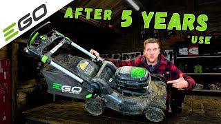 I Review a 5 year old EGO Lawn Mower - Has it Stood the TEST of TIME?