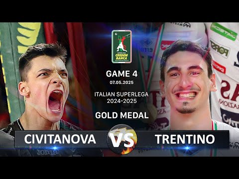 Gold Medal Matches of Italian Volleyball SuperLega 2024/2025 | Civitanova vs Trentino
