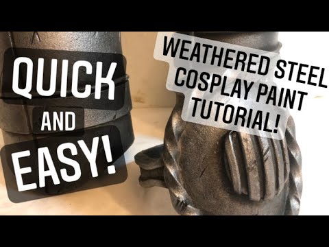 Cosplay Paint Tutorial: Weathered Steel! (QUICK & EASY!)
